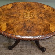 Figured Walnut Oval Victorian Antique Dining Table Antiques World