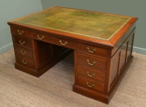 Leather Top antique Partners Desk. 