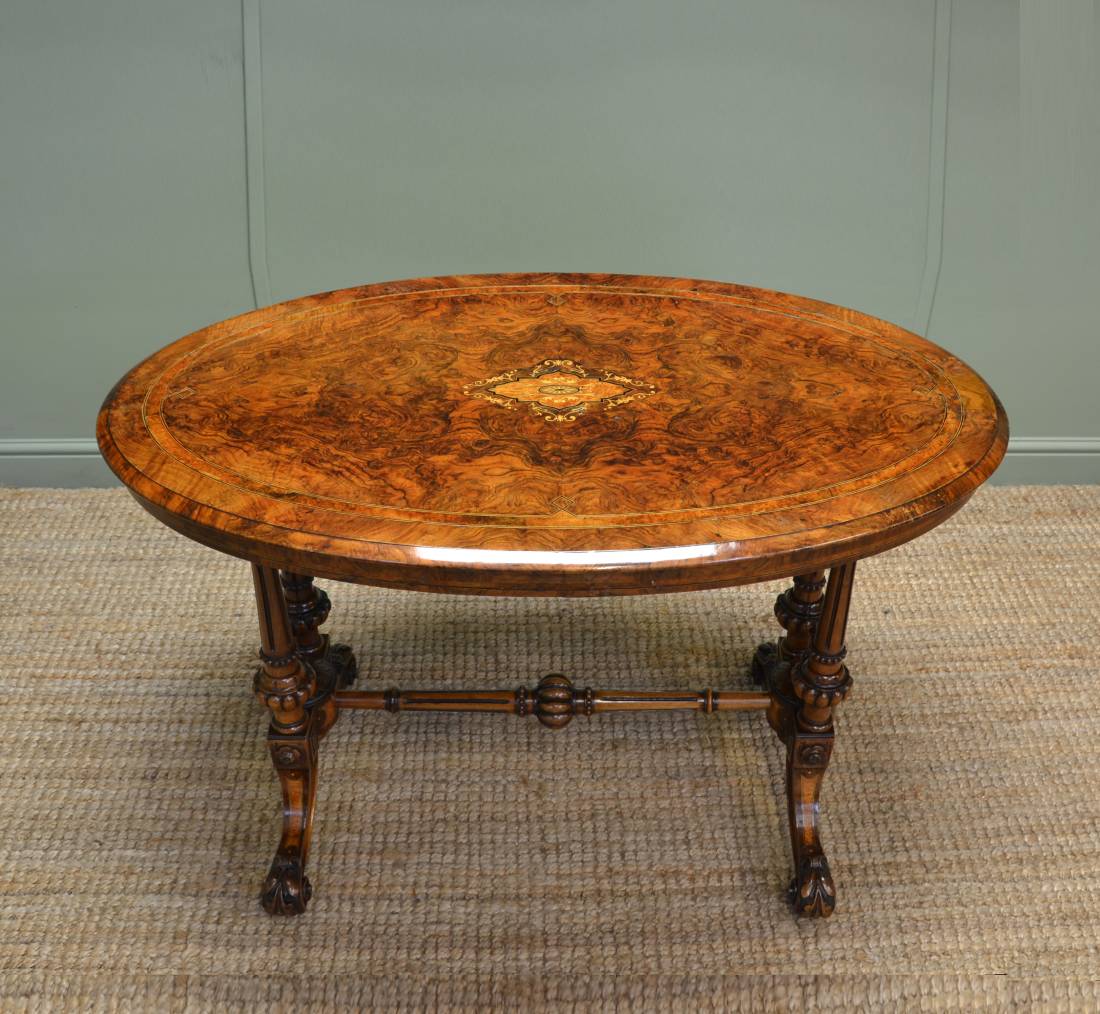 Ornate 19th Century antique Inlaid Centre Table