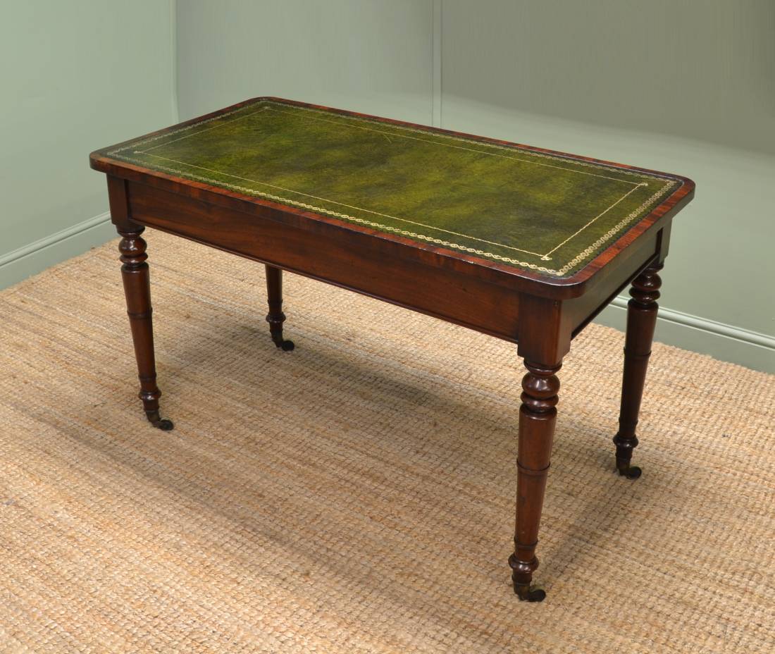 Fine Regency Mahogany Antique Writing Table / Library Table