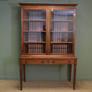 Regency Gillows Antique Bookcase On Stand
