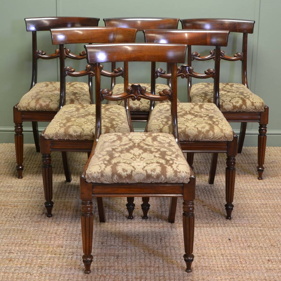 Quality Set Of Six Gillows Design William IV Antique Rosewood Dining ...