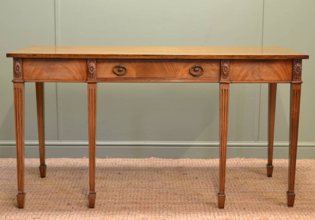 Edwardian Mellow Mahogany Antique Console Table Antiques World