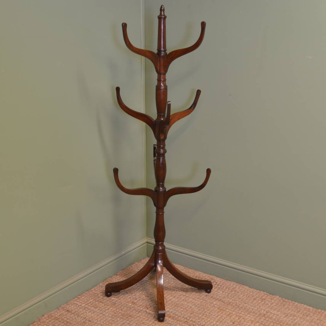 Elegant Victorian Mahogany Antique Hat Stand Antiques World