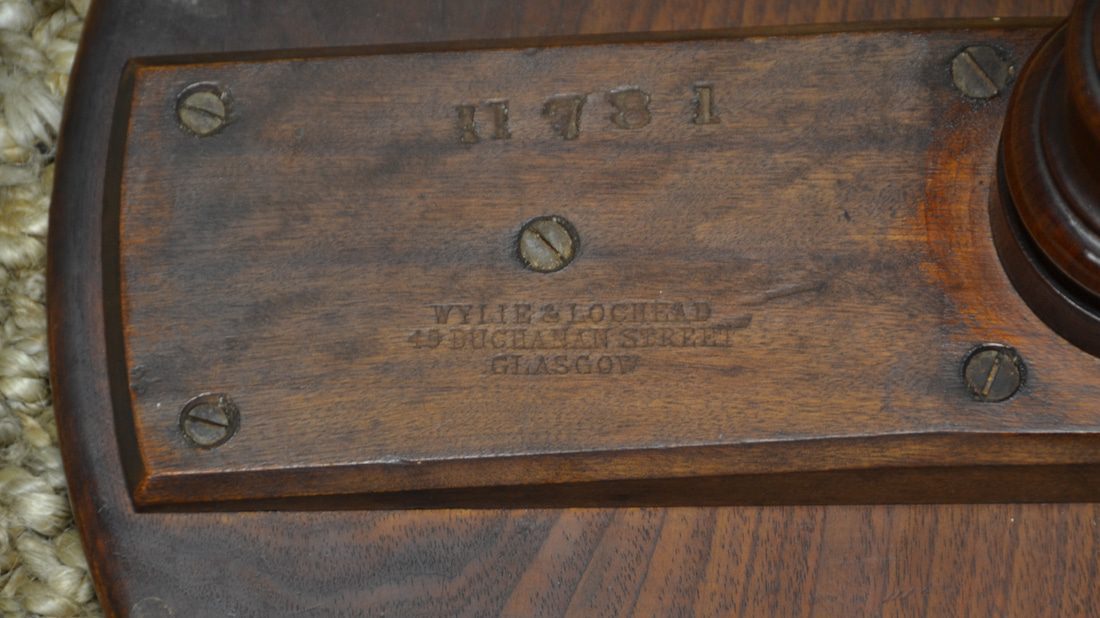 Stamp under the Antique Occasional Table Top