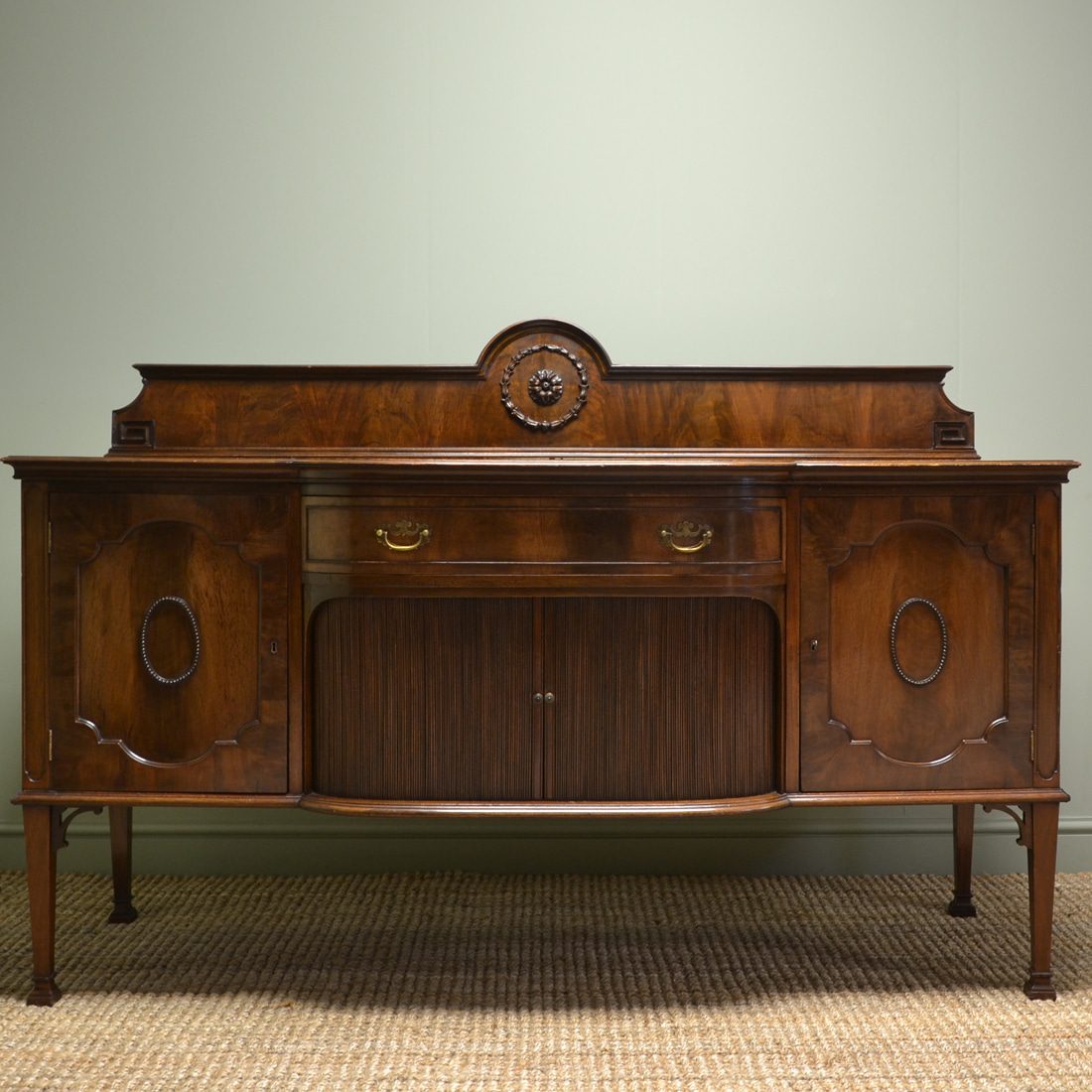 Large Edwardian Mahogany Antique Sideboard by Allen & Appleyard