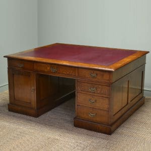 Large Antique Partners Writing Desk
