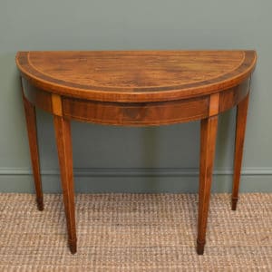 Regency side table with Demi Lune front