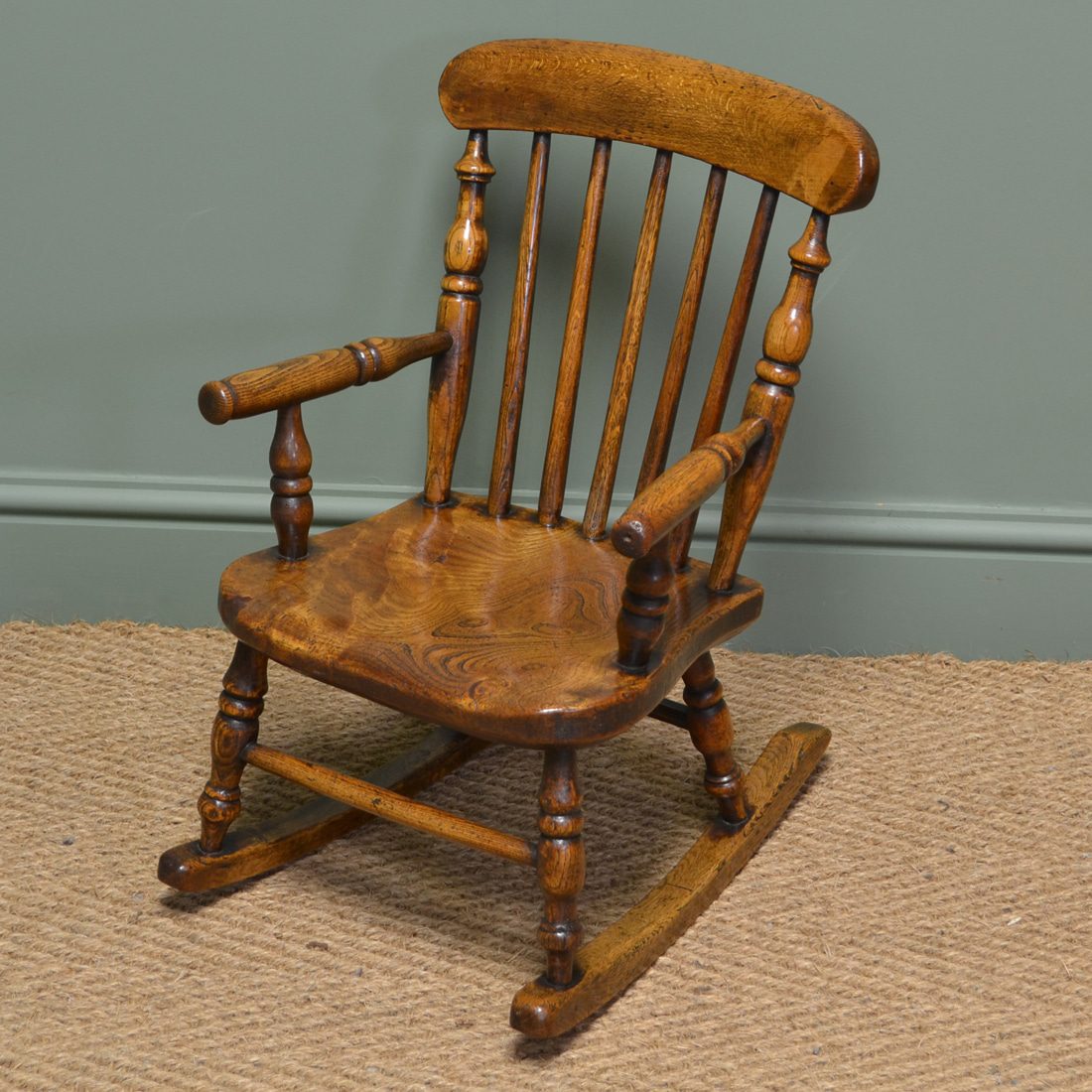 antique baby rocking chair