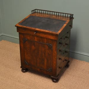 Rosewood William IV Antique Sliding Top Davenport