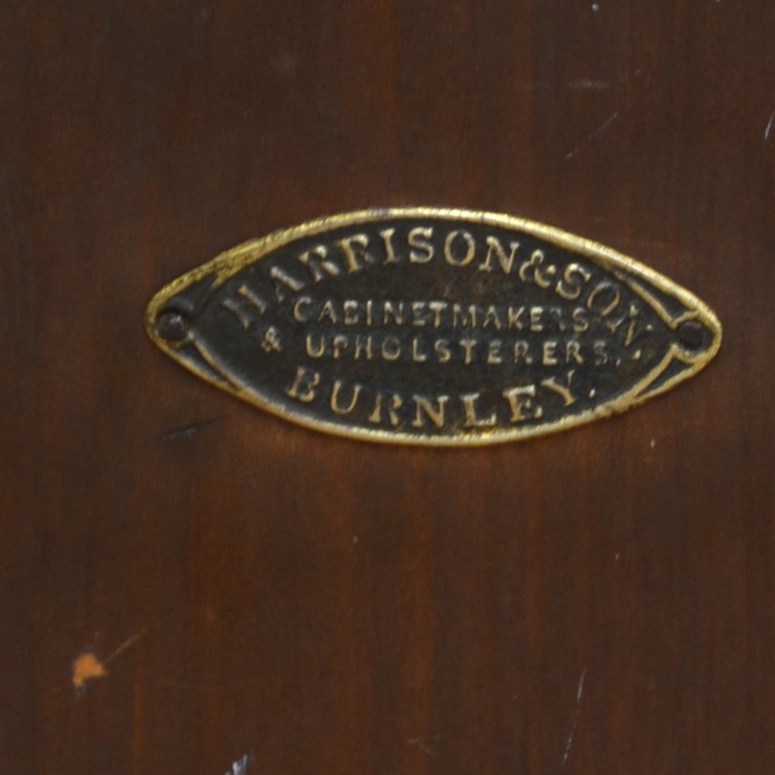 Victorian Figured Walnut Antique Bedside Cabinet, Constructed By Cabinet Makers Harrison & Son Burnley