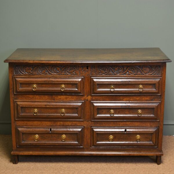 Antique Mule Chests Antiques World Unusual Period Panelled Oak Antique Mule Chest Dated 1713
