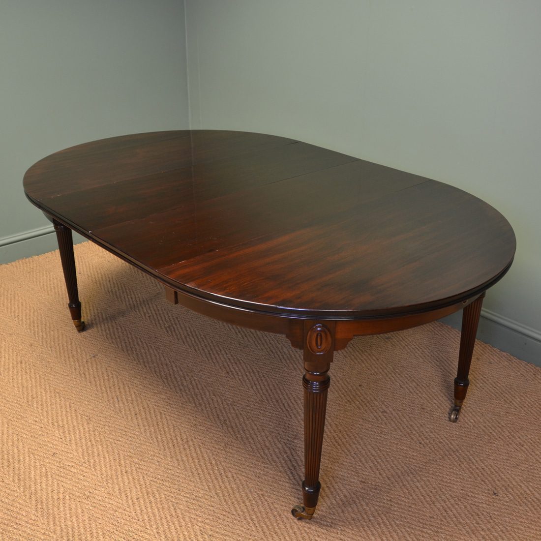 Edwardian Walnut Antique Extending Dining Table by Selbat