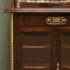 Sensational Victorian Arts And Crafts Walnut Antique Music Cabinet By S. Hall & Sons