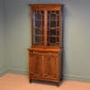 Spectacular Quality Edwardian Inlaid Mahogany Glazed Display Cabinet on Cupboard