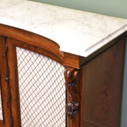 Magnificent Quality Concave Front Antique Victorian Mahogany Chiffonier / Sideboard