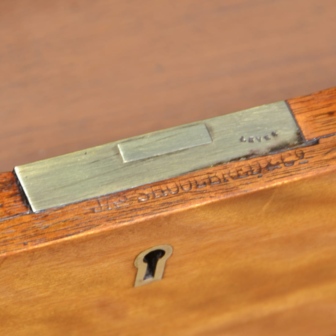 Satin Birch Antique Pedestal Desk Stamp