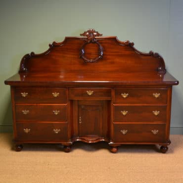 Large Figured Mahogany Quality Antique Victorian Sideboard