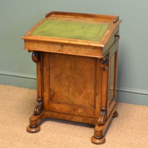 Antique Davenport in Burr Walnut