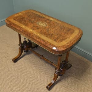 Victorian Inlaid Antique Centre Table