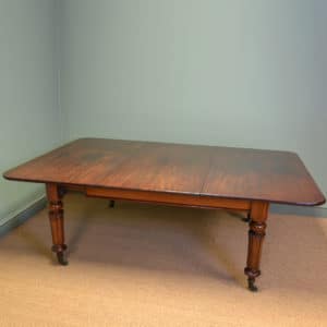 Country House Extending Cuban Mahogany Regency Antique Dining Table