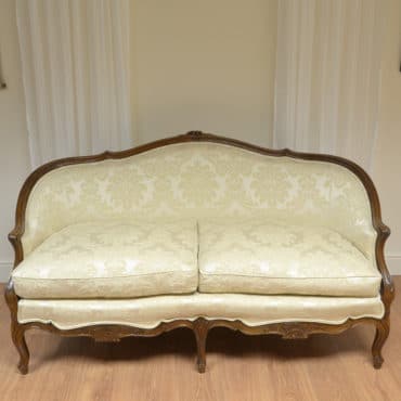 Stunning Quality Victorian Oak Upholstered Antique Settee