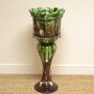 Decorative Victorian Porcelain Antique Jardinière / Plant Stand