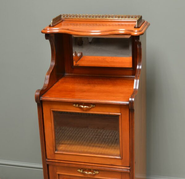 Victorian Walnut Antique Side Cabinet