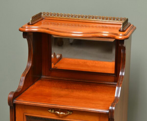 Victorian Walnut Antique Side Cabinet