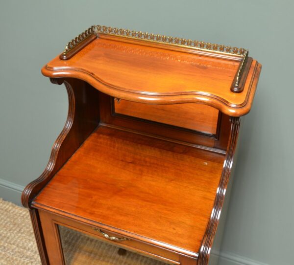 Victorian Walnut Antique Side Cabinet