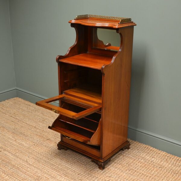 Victorian Walnut Antique Side Cabinet