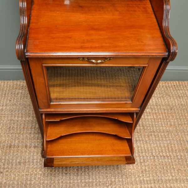 Victorian Walnut Antique Side Cabinet