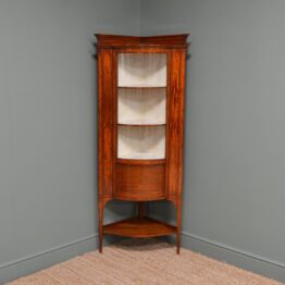 High Quality Satinwood Inlaid Antique Corner Cabinet