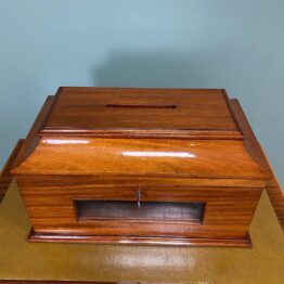 Striking Victorian Mahogany Antique Letter Box