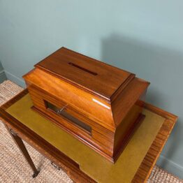 Striking Victorian Mahogany Antique Letter Box