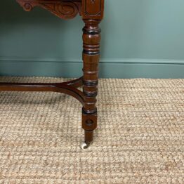 Quality Walnut Maple & Co Antique Writing Table