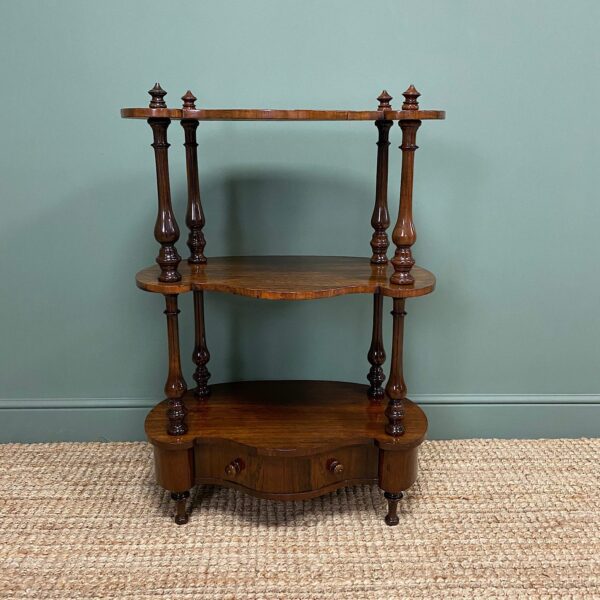 Quality Victorian Rosewood Antique Whatnot