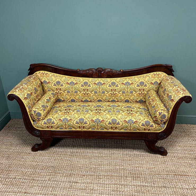 Spectacular Regency Mahogany Antique Sofa / Settee Antiques World