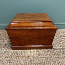 Small Regency Mahogany Antique Cellaret / Wine Box