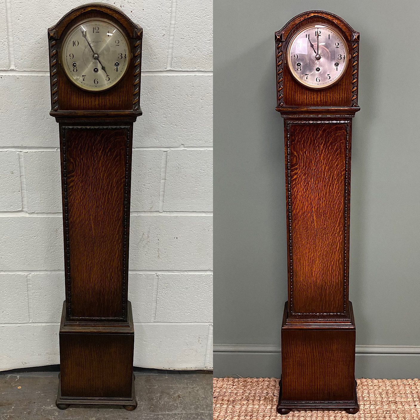 Vintage Large Brass Clock, Standing Clock -  Canada