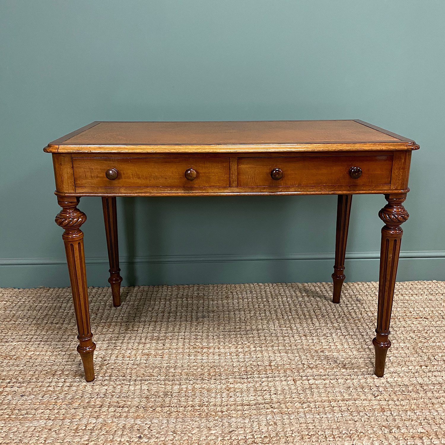 Quality Heal & Son Victorian Mahogany Antique Writing Table