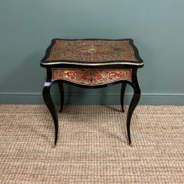 Small 19th Century Antique Boulle Work Table