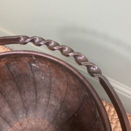 Unusual Arts & Crafts Copper Antique Coal Bucket