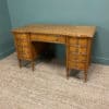 Fine Quality Large Edwardian Satinwood Antique Pedestal Desk