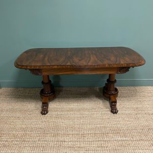 Large Spectacular Antique Rosewood Writing Table