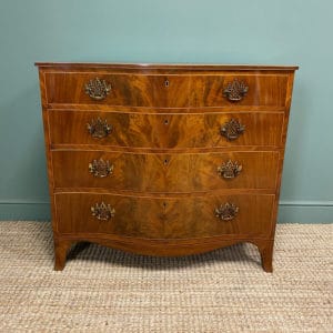 Georgian Serpentine Front Chest of Drawers