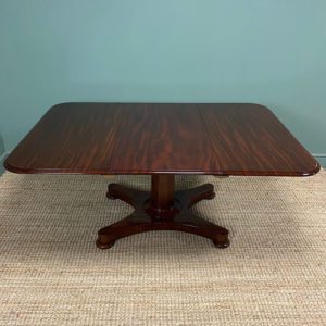 Antique Mahogany Pedestal Dining Table by J Kendall