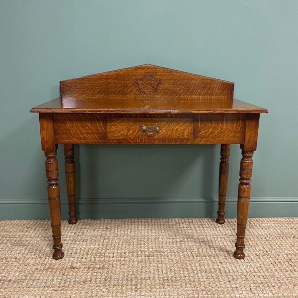 Quality Victorian Oak Antique Hall Table