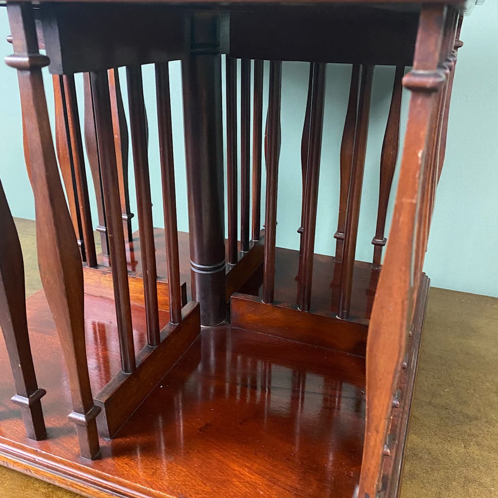 Edwardian Revolving Antique Book Stand Antiques World