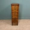 Unusual Edwardian Oak Antique Filing Cabinet